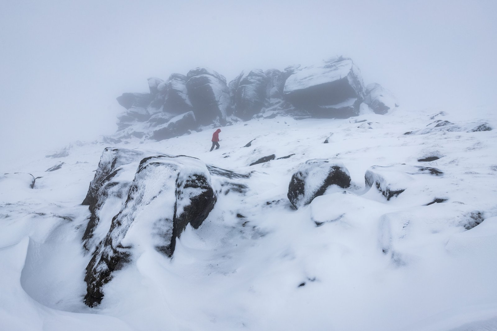 Trudging Through The Snow at Snowdonia, Wales — fine art landscape photography print by Liam Hancox