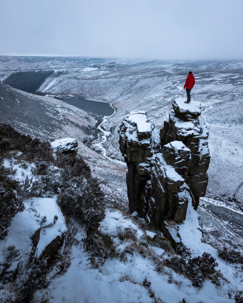 Snowy Trinnacle at Snowdonia, Wales — fine art landscape photography print by Liam Hancox