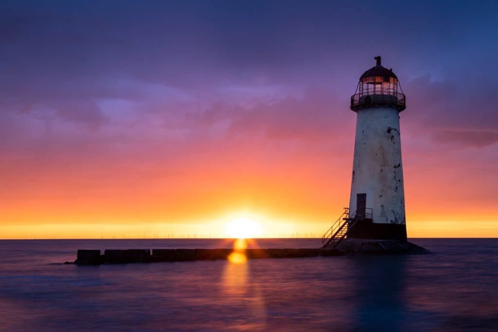 Talacre Lighthouse at Talacre, North Wales — fine art landscape photography print by Liam Hancox