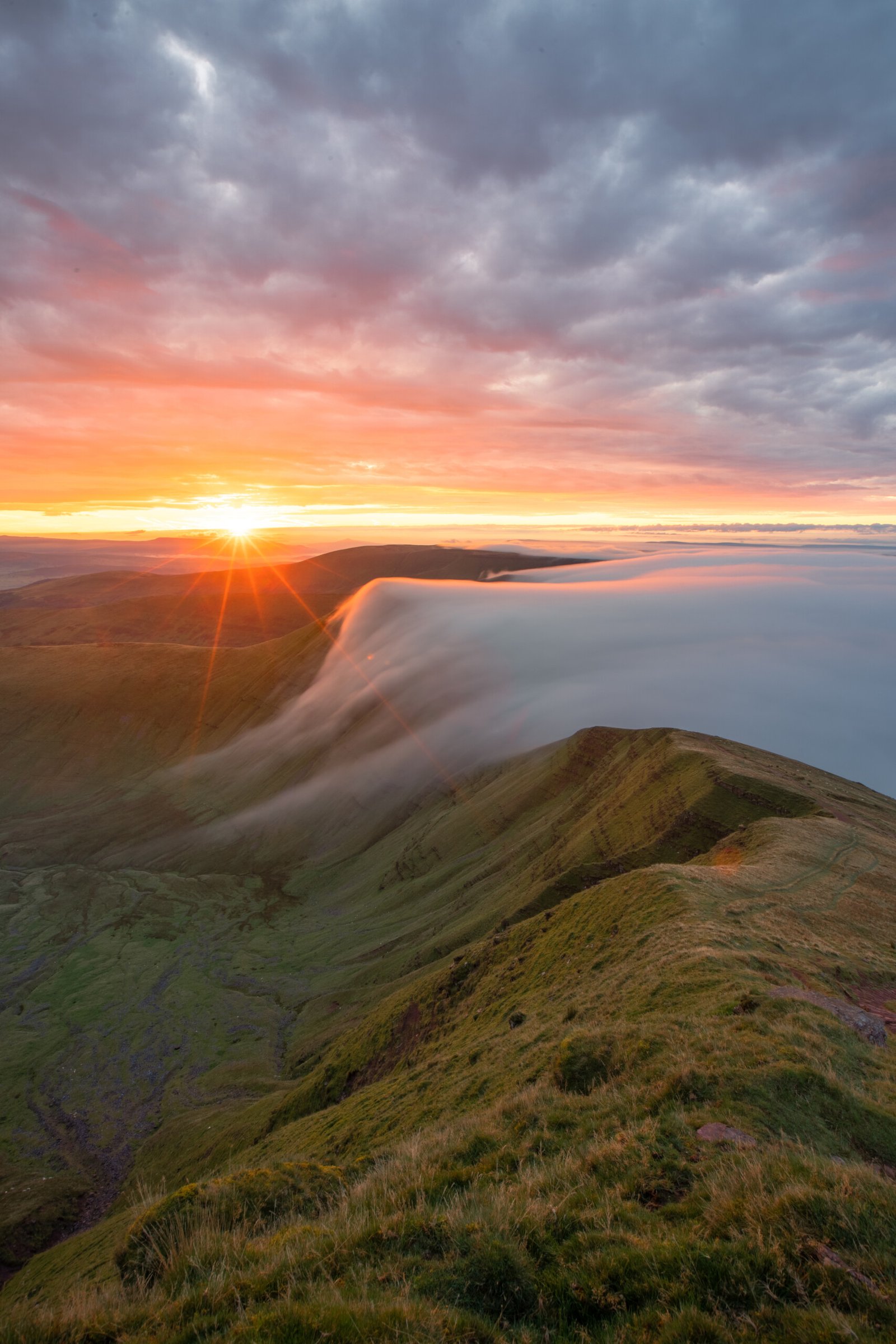 Pen Y Fan Sunrise at Pen y Fan, Brecon Beacons, Wales — fine art landscape photography print by Liam Hancox
