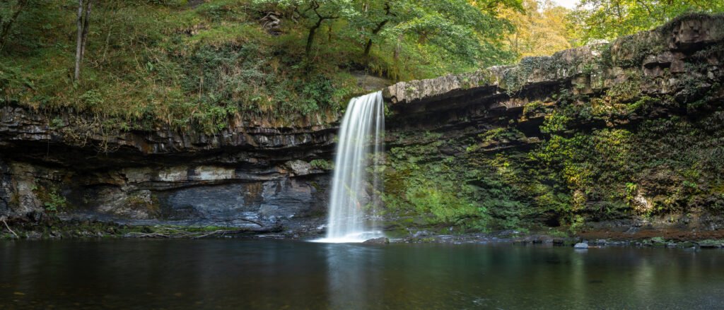 Sgwd Gwladys at Sgwd Gwladys, Brecon Beacons, Wales — fine art landscape photography print by Liam Hancox