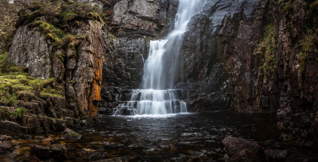 Allt Chranaidh at Allt Chranaidh, Assynt, Scottish Highlands — fine art landscape photography print by Liam Hancox