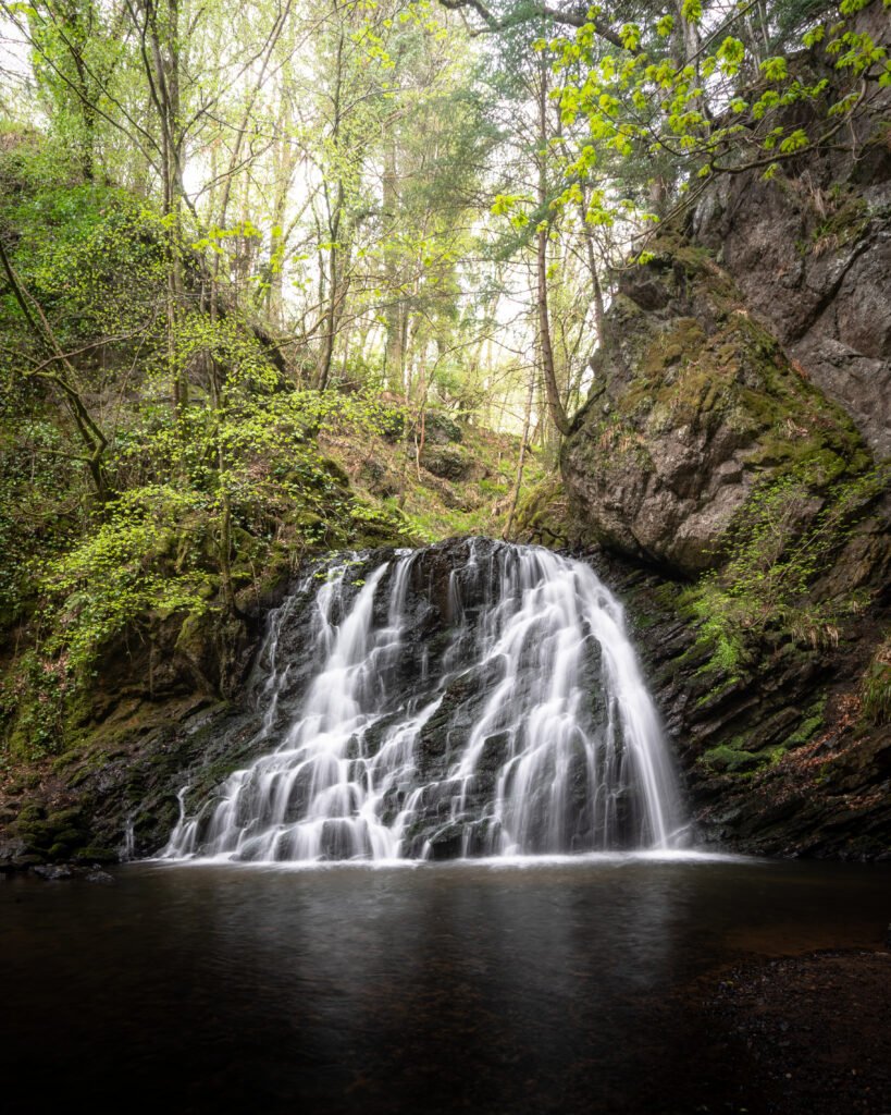Fairy Glen Falls at Fairy Glen, Conwy Valley, Wales — fine art landscape photography print by Liam Hancox