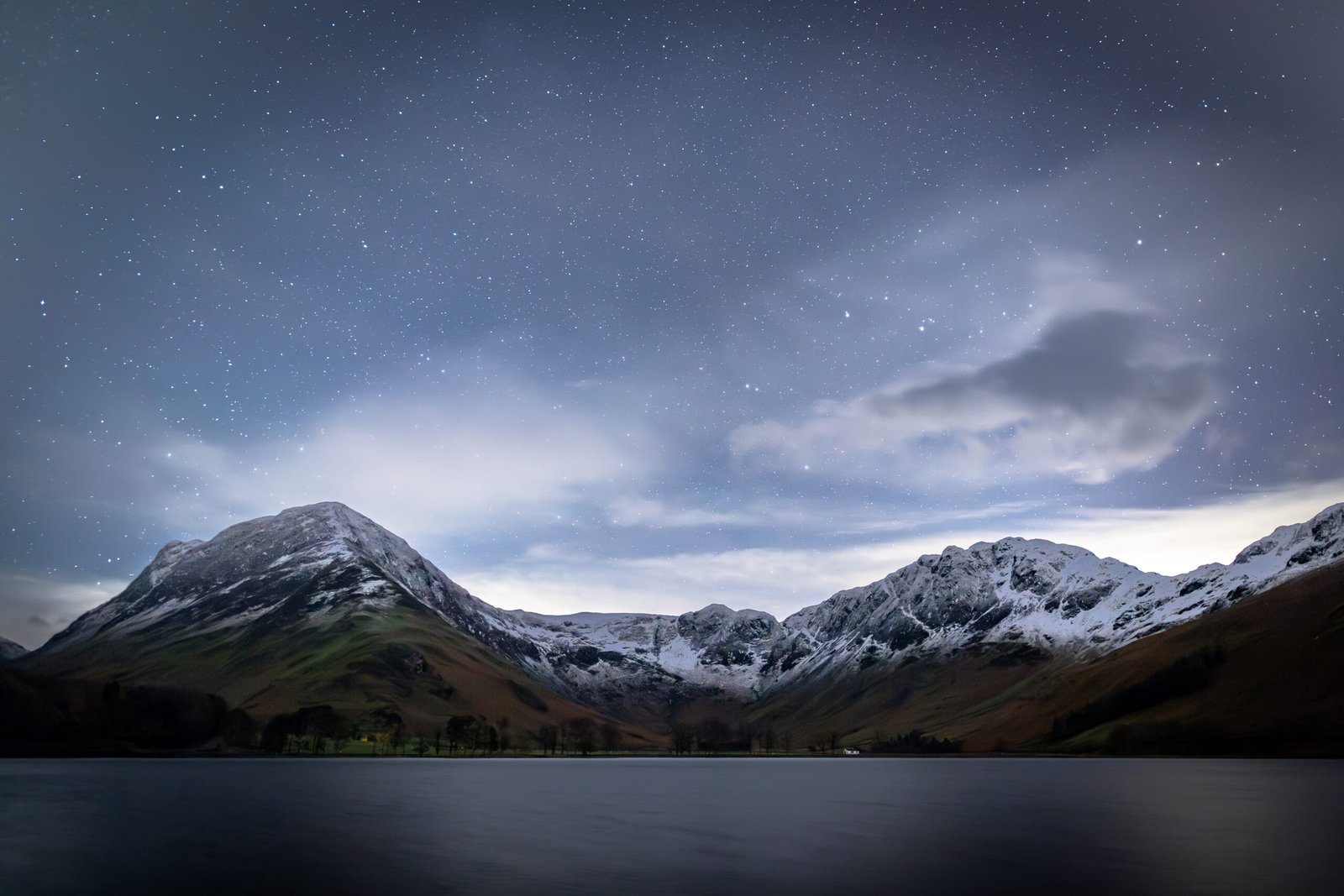 Buttermere under the Stars at Buttermere, Lake District — fine art landscape photography print by Liam Hancox